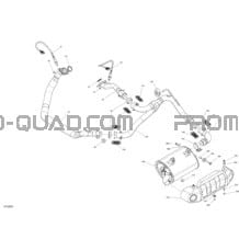Échappement pour Can-am Toutes les cylindrées 2020 Commander 1000R EFI