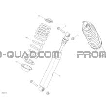 Front Shocks - XT - Carbon Black pour Can-am Toutes les cylindrées 2020 Commander 1000R EFI