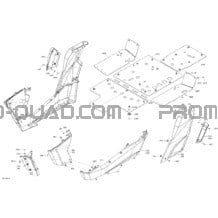 Body - Mid section - Camo pour Can-am Toutes les cylindrées 2020 Commander 1000R EFI