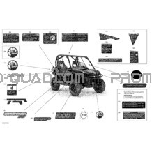 Décalques - XT pour Can-am Toutes les cylindrées 2020 Commander 1000R EFI