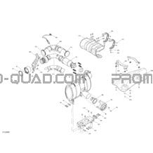 Échappement pour Can-am Toutes les cylindrées 2020 Maverick Turbo R