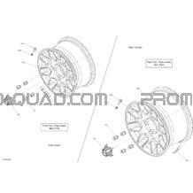 Roues - STD pour Can-am Toutes les cylindrées 2020 Maverick Turbo R