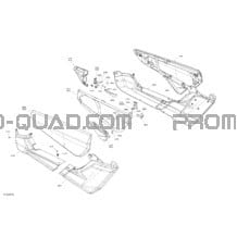 Body - Door Section - XDS - Black pour Can-am Toutes les cylindrées 2020 Maverick Turbo R