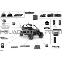 Décalques - XDS pour Can-am Toutes les cylindrées 2020 Maverick Turbo R