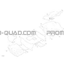 Habitacle - Plancher - STD - XMR - XRC - XDS - XRS pour Can-am Toutes les cylindrées 2020 Maverick Turbo R