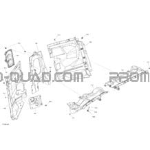 Habitacle - Mur Pare-feu pour Can-am Toutes les cylindrées 2020 Maverick MAX Turbo RR - XMR