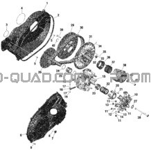 Transmission -  609-607-608 pour Can-am Toutes les cylindrées 2020 Maverick Sport 1000R - XRC