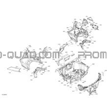 Carrosserie - Section Arrière - Noir Éternel pour Can-am Toutes les cylindrées 2020 Maverick Sport 1000R - XXC