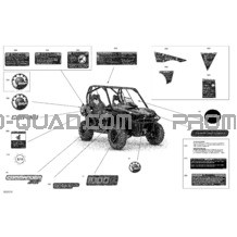 Décalques - XT pour Can-am Toutes les cylindrées 2020 Commander 1000R EFI