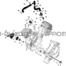 Moteur - Refroidissement - HD10 pour Can-am Toutes les cylindrées 2020 Defender MAX HD10
