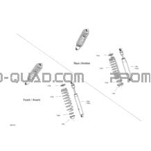 Amortisseurs pour Can-am Toutes les cylindrées 2020 Defender MAX HD10