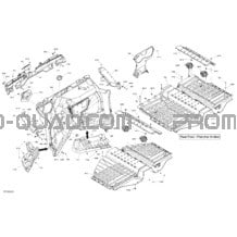 Habitacle - Mur coupe-feu pour Can-am Toutes les cylindrées 2020 Defender MAX HD10