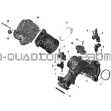 Moteur - Collecteur Admission Air Et Carter De Papillon - HD10 pour Can-am Toutes les cylindrées 2020 Traxter HD10 - XMR