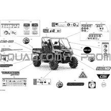 Décalques - XMR pour Can-am Toutes les cylindrées 2020 Traxter HD10 - XMR