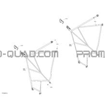 Habitacle - Filet De Sécurité De Porte pour Can-am Toutes les cylindrées 2020 Traxter HD10 - XMR