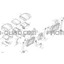 Siège - XMR - INT pour Can-am Toutes les cylindrées 2020 Traxter HD10 - XMR