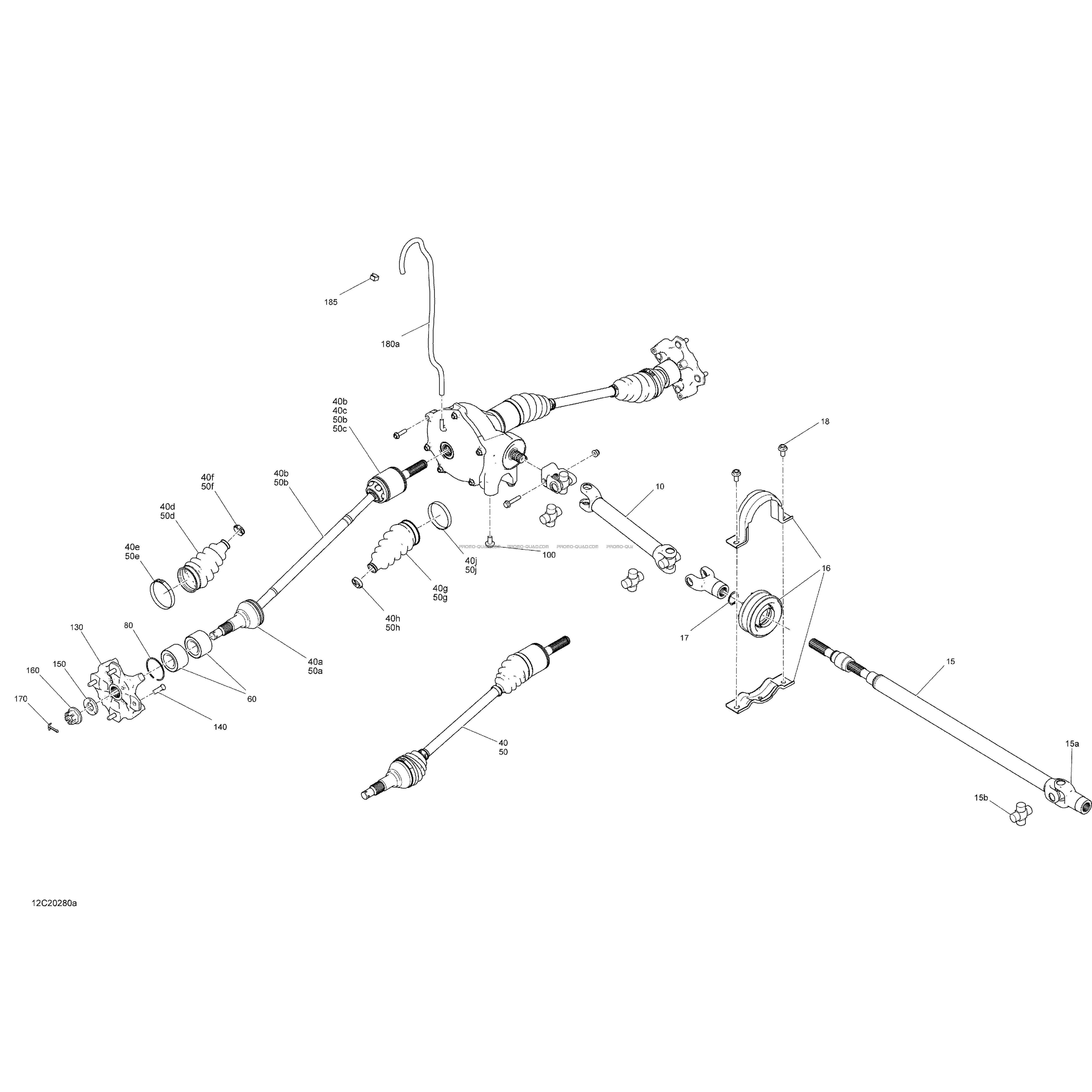 Entraînement Avant - Pièces Communes - BASE - DPS - XT  Can-am  2020 Toutes les cylindrées  Original parts OEMEntraînement Avant - Pièces Communes - BASE - DPS - XT  Can-am  2020 Toutes les cylindrées  Original parts OEM
