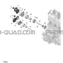 Pompe À Huile Et Entraînement De Pompe À Huile pour Can-am Toutes les cylindrées 2020 Maverick Turbo R