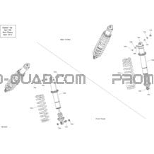 Amortisseurs - BASE pour Can-am Toutes les cylindrées 2020 Maverick Sport 1000