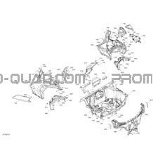 Carrosserie - Section Arrière - Orange Crush pour Can-am Toutes les cylindrées 2020 Maverick Sport 1000R