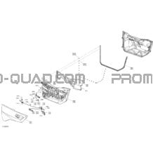 Carrosserie - Section Porte - Rouge pour Can-am Toutes les cylindrées 2020 Maverick Sport 1000R