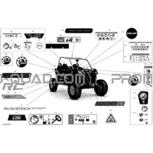 Décalques - XRC pour Can-am Toutes les cylindrées 2020 Maverick Sport 1000R