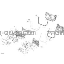 Carrosserie - Section Porte - Rouge pour Can-am Toutes les cylindrées 2020 Maverick Sport MAX 1000