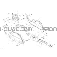Habitacle - Console pour Can-am Toutes les cylindrées 2020 Maverick Sport MAX 1000