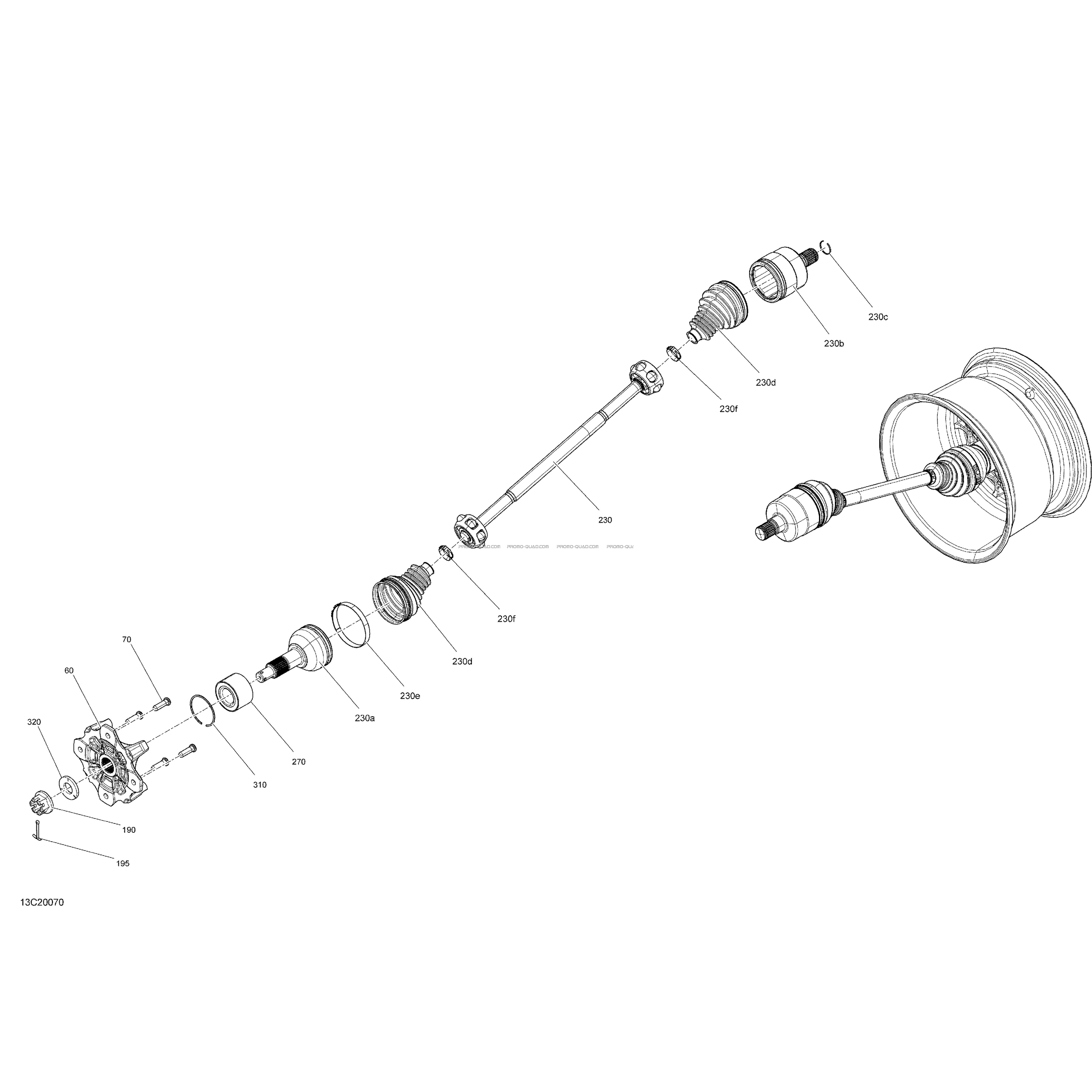 Entraînement Arrière - Pièces Communes  Can-am  2020 Toutes les cylindrées  Original parts OEMEntraînement Arrière - Pièces Communes  Can-am  2020 Toutes les cylindrées  Original parts OEM