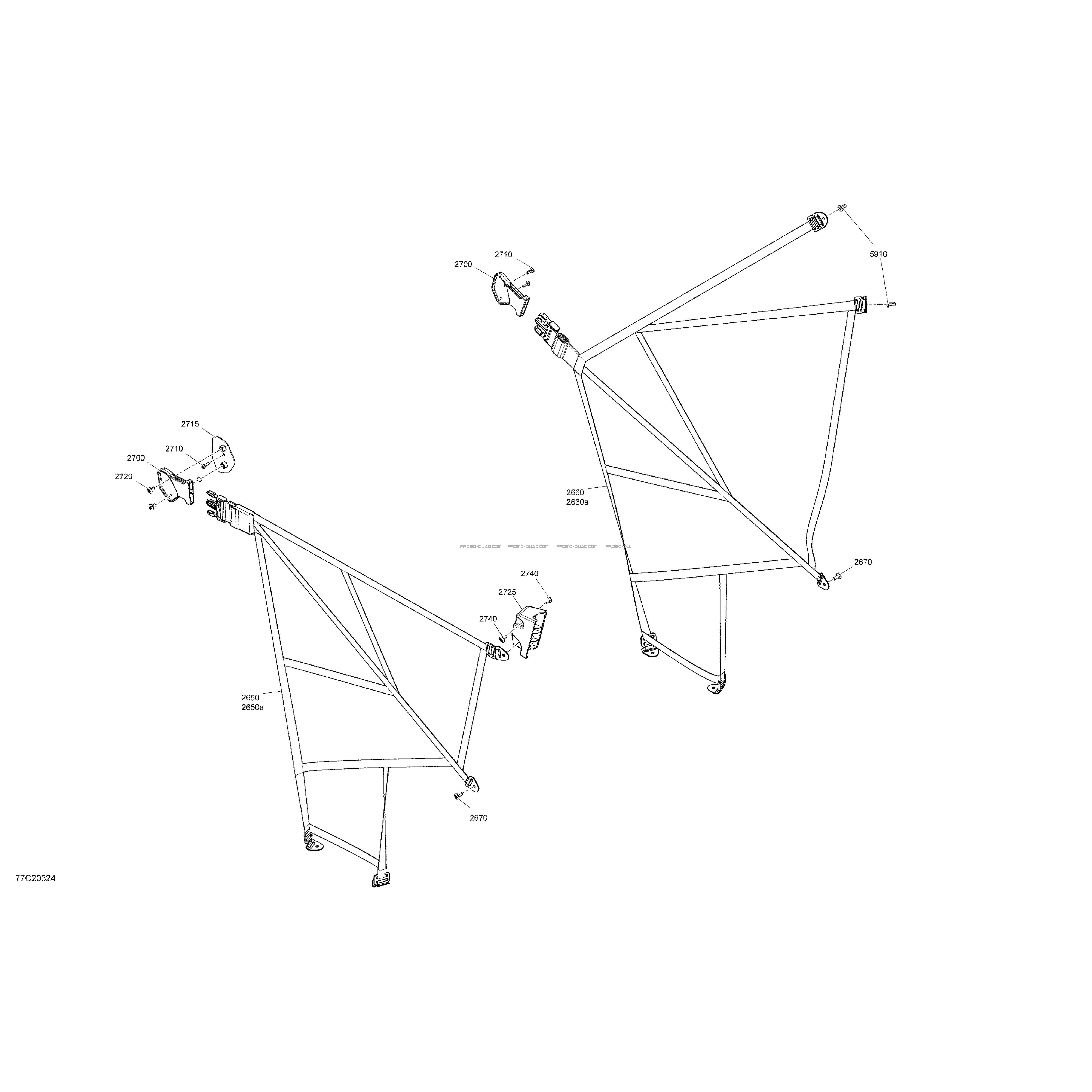 Habitacle - Filet De Sécurité De Porte  Can-am  2020 Toutes les cylindrées  Original parts OEMHabitacle - Filet De Sécurité De Porte  Can-am  2020 Toutes les cylindrées  Original parts OEM