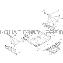 Carrosserie - Section Centrale - Rouge pour Can-am Toutes les cylindrées 2020 Maverick Sport 1000R - T Regulation