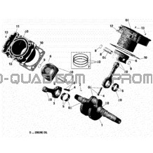 Vilebrequin pour Can-am Toutes les cylindrées 2020 Maverick Trail 800 - T Regulation