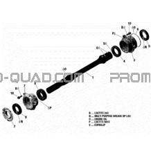 Arbre Entraînement pour Can-am Toutes les cylindrées 2020 Maverick Trail 800 - T Regulation