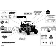 Décalques - DPS pour Can-am Toutes les cylindrées 2020 Maverick Trail 800 - T Regulation