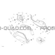 Habitacle - Console pour Can-am Toutes les cylindrées 2020 Maverick Trail 800 - T Regulation