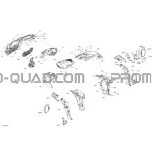 Carrosserie - Section Avant - Rouge pour Can-am Toutes les cylindrées 2020 Maverick Trail 1000 - T Regulation