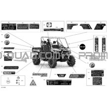 Carrosserie - Décalques pour Can-am Toutes les cylindrées 2021 Defender HD10 - XMR
