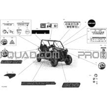 Carrosserie - Décalques  - BASE pour Can-am Toutes les cylindrées 2021 Maverick Trail 800 - BASE_DPS