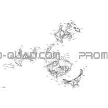 Carrosserie - Section Arrière pour Can-am Toutes les cylindrées 2021 Maverick Trail 800 - BASE_DPS