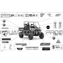 Carrosserie - Décalques pour Can-am Toutes les cylindrées 2021 Defender HD10 - XMR