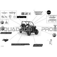 Carrosserie - Décalques  - BASE pour Can-am Toutes les cylindrées 2021 Maverick Trail 800 - BASE_DPS