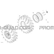 Entraînement - Roues Arrières pour Can-am Toutes les cylindrées 2021 Traxter HD10 - XMR - CE