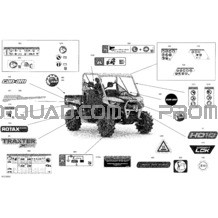 Carrosserie - Décalques pour Can-am Toutes les cylindrées 2021 Traxter HD10 - XMR - CE