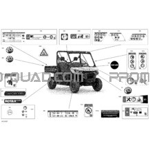 Carrosserie - Décalques pour Can-am Toutes les cylindrées 2021 Traxter PRO HD10 - DPS - CE