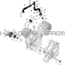 Rotax - Refroidissement Moteur pour Can-am Toutes les cylindrées 2021 Traxter MAX HD8 - DPS - CE