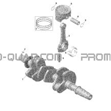 Rotax - Vilebrequin Et Pistons - Turbo - Turbo R pour Can-am Toutes les cylindrées 2021 Maverick Turbo R - DS - CE