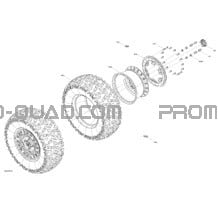 Entraînement - Roues Arrières - XRS pour Can-am Toutes les cylindrées 2021 Maverick Turbo RR - XRS - CE