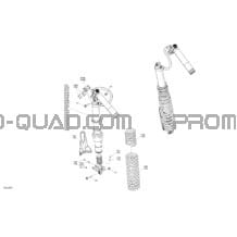 Suspension - Amortisseurs Arrières pour Can-am Toutes les cylindrées 2021 Maverick Turbo RR - XRC - CE