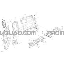 Carrosserie - Habitacle - Mur Coupe-Feu pour Can-am Toutes les cylindrées 2021 Maverick MAX Turbo RR - XRS - CE