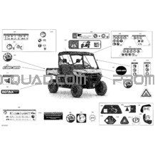Carrosserie - Décalques  - BASE pour Can-am Toutes les cylindrées 2021 Traxter T HD5 - BASE - T Regulation